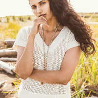The Open Knit Sweater Vest in Organic Cotton - 2 Large Left!