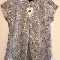 Floral Liberty Cap Sleeve