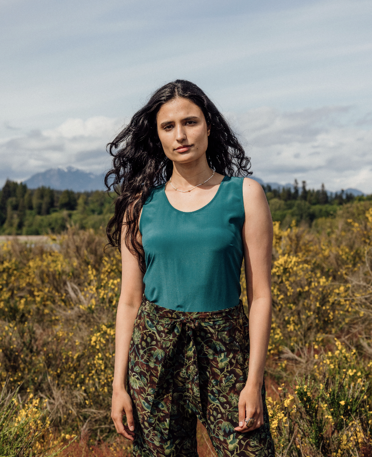 The Taylor Tank Top in 100% Italian Silk