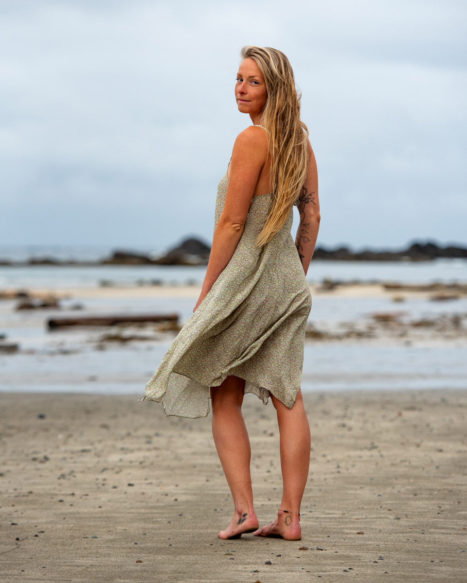 The Flowing Into Nature Silk Dress - Sold Out