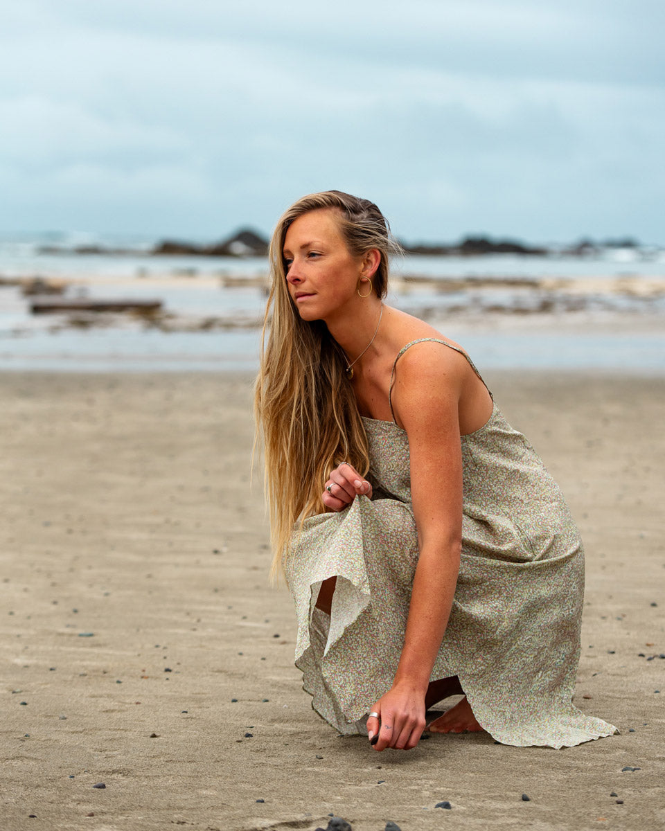 The Flowing Into Nature Silk Dress - Sold Out