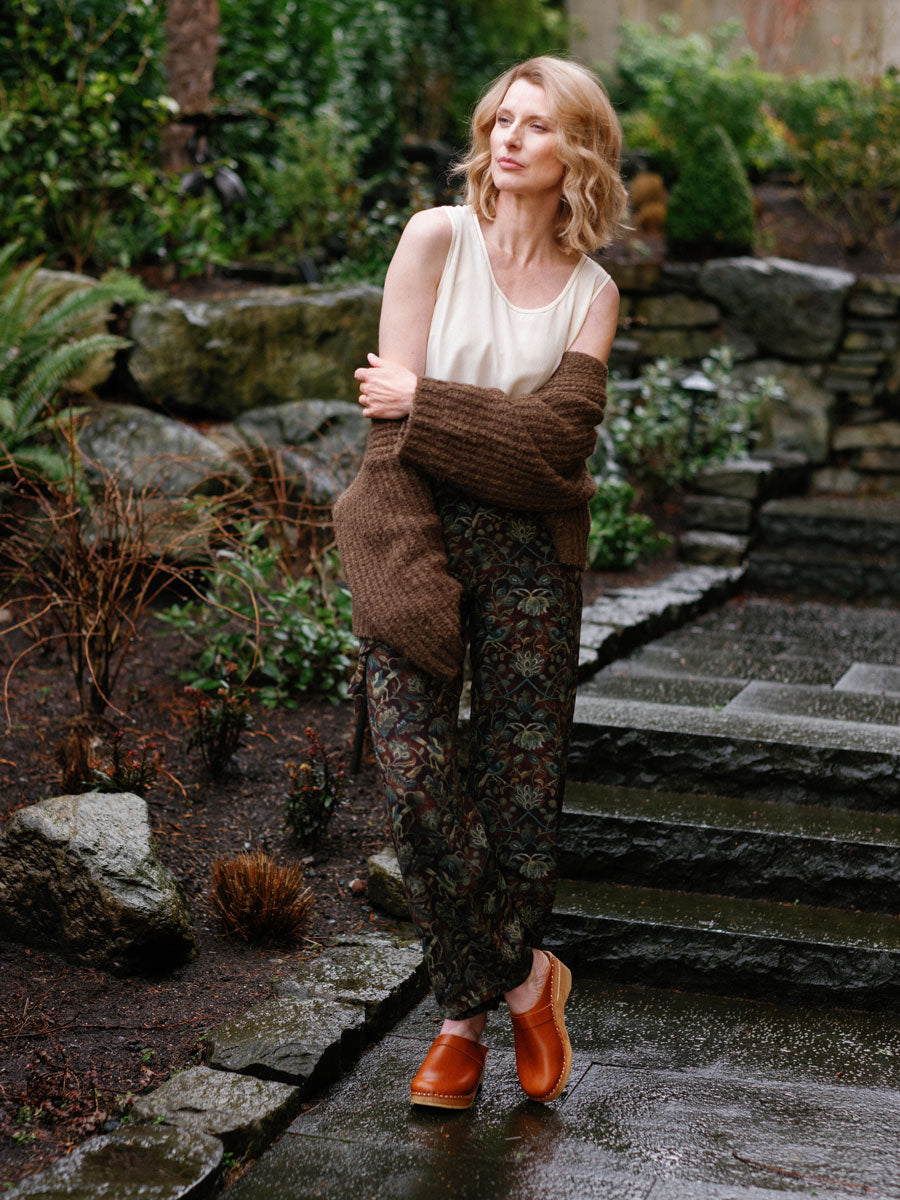 The Flora & Fauna Silk Palazzo Pant