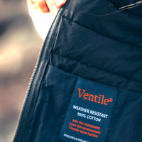 The Victoria Vest in rain resistant Organic Cotton
