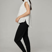The Georgia Linen Jacquard Blouse