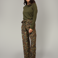 Flora & Fauna Silk Palazzo Pant