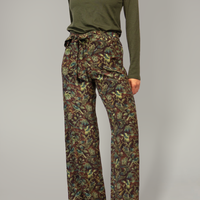 Flora & Fauna Silk Palazzo Pant