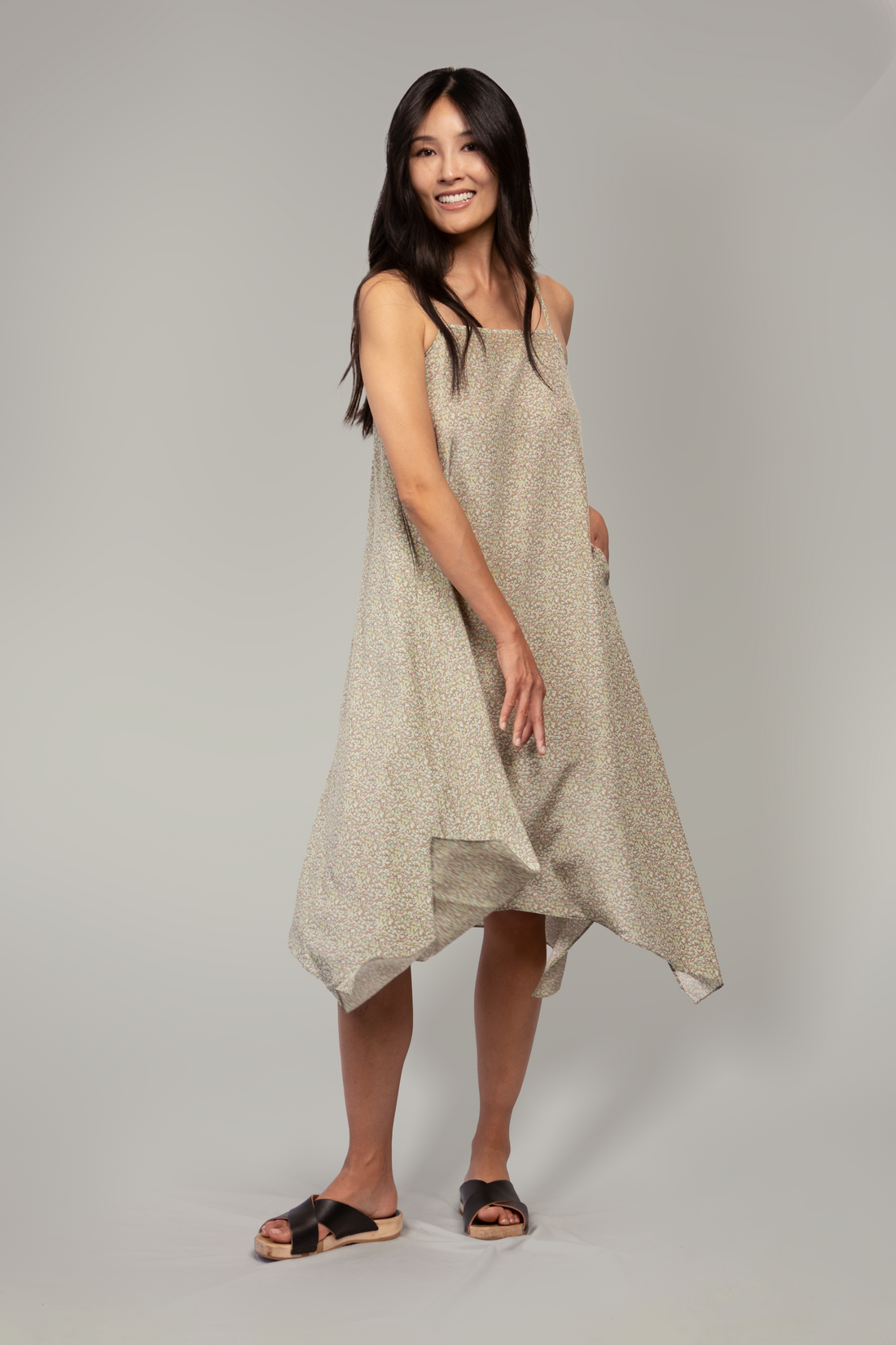 Flowing Into Nature Silk Dress