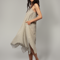 Flowing into Nature Silk Dress