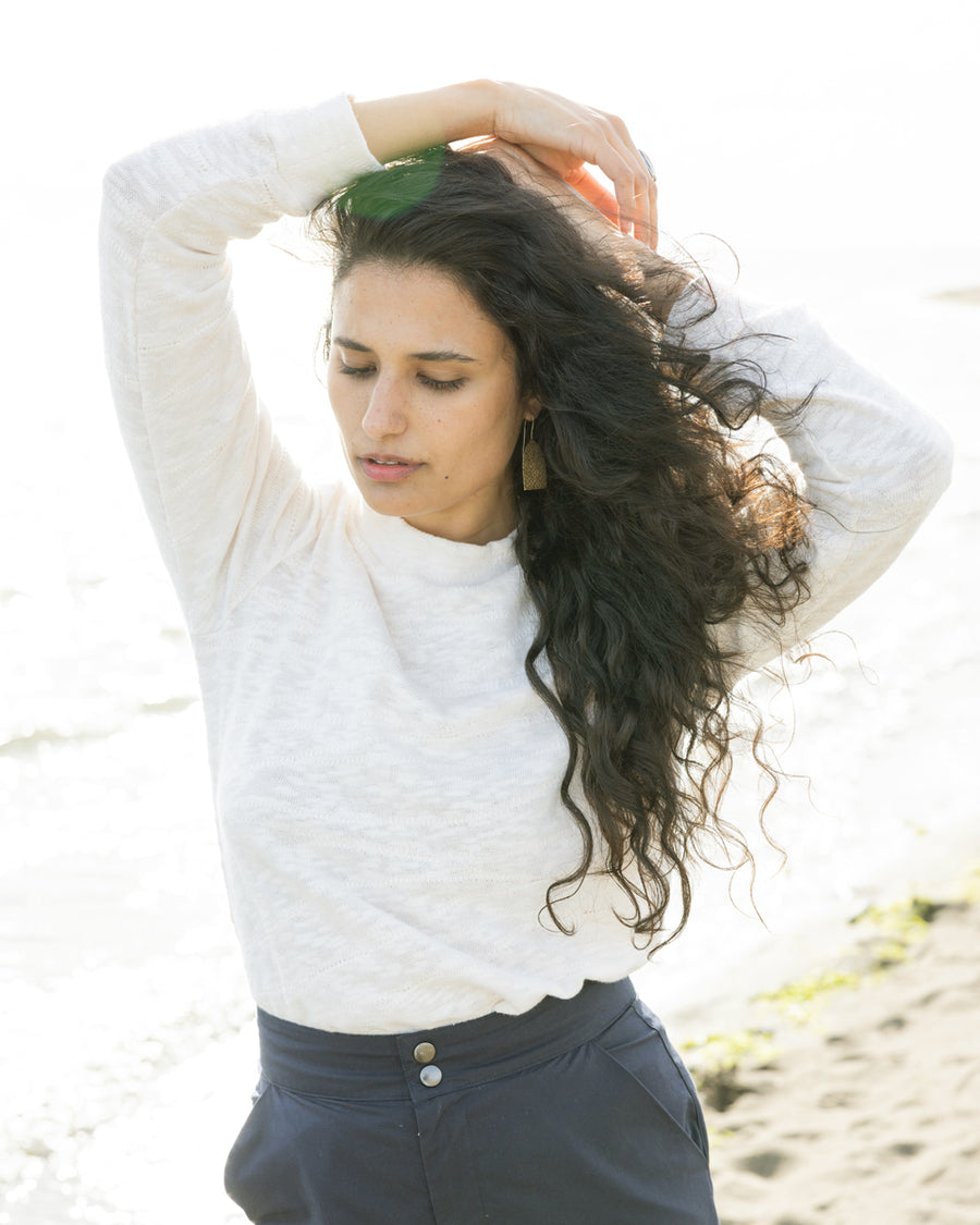 The Intertidal Zone Sweater in Organic Cotton - Blue sold out