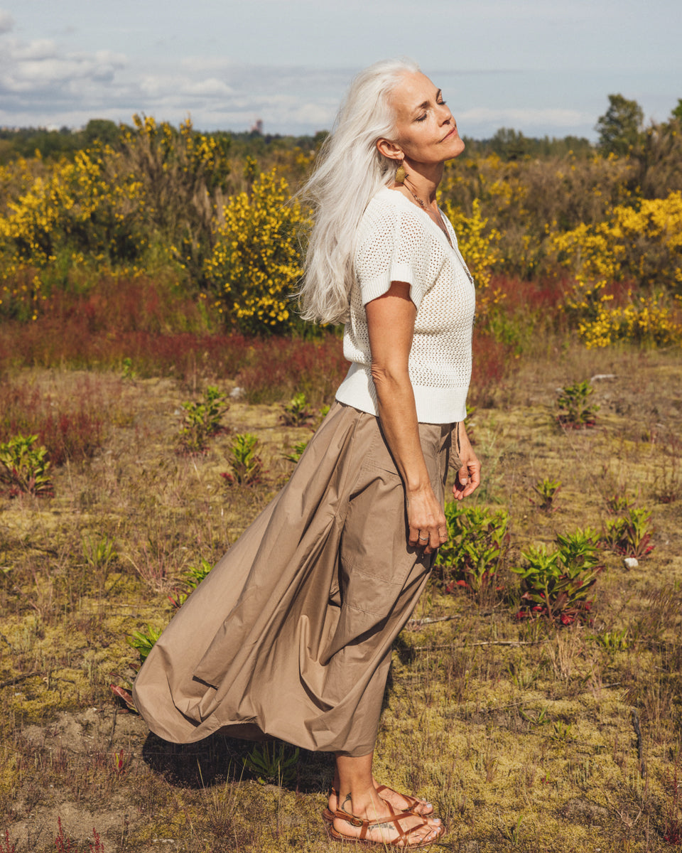 The Wavy Ocean Skirt in Organic Cotton