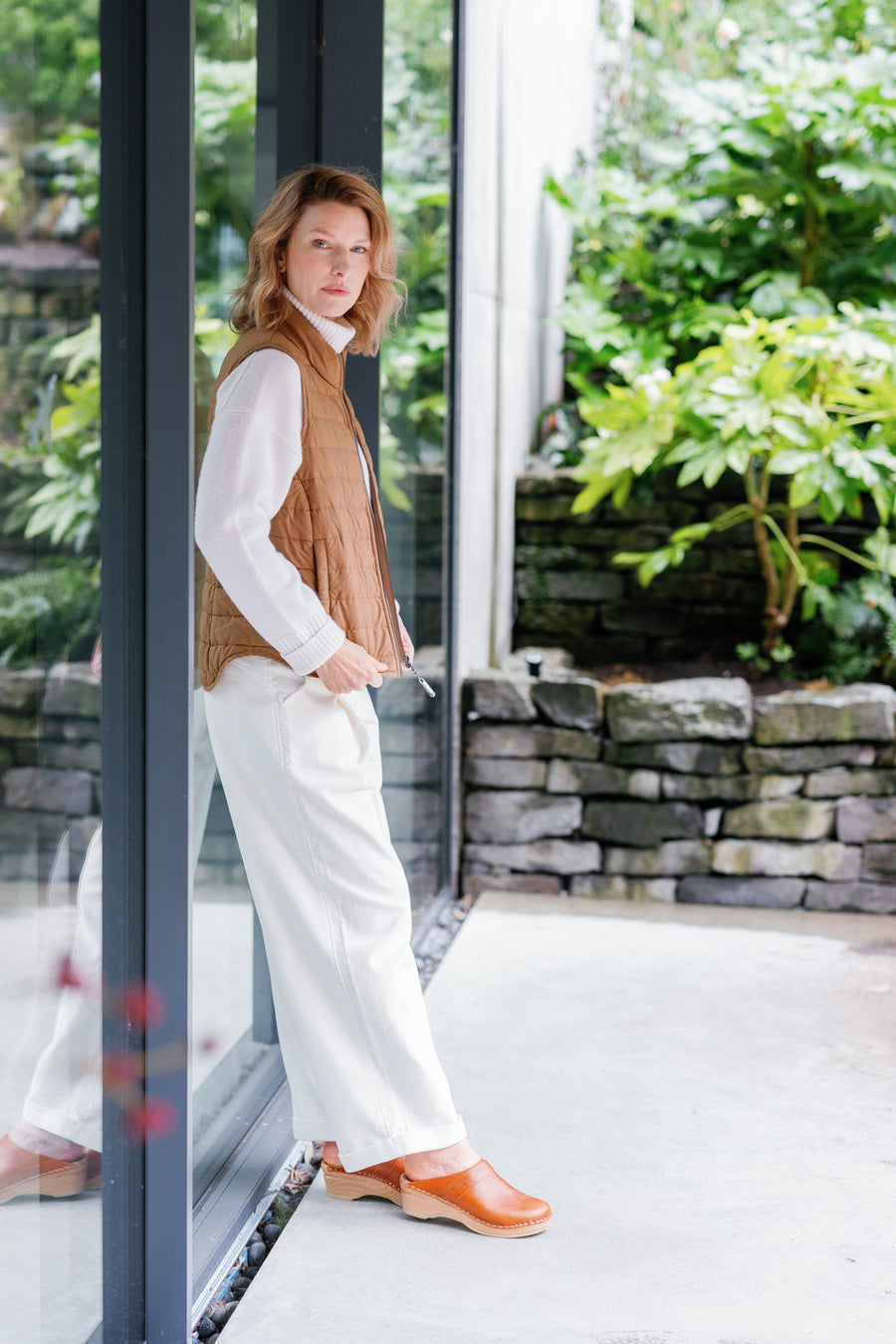 The Corduroy Pant in Winter White Organic Cotton