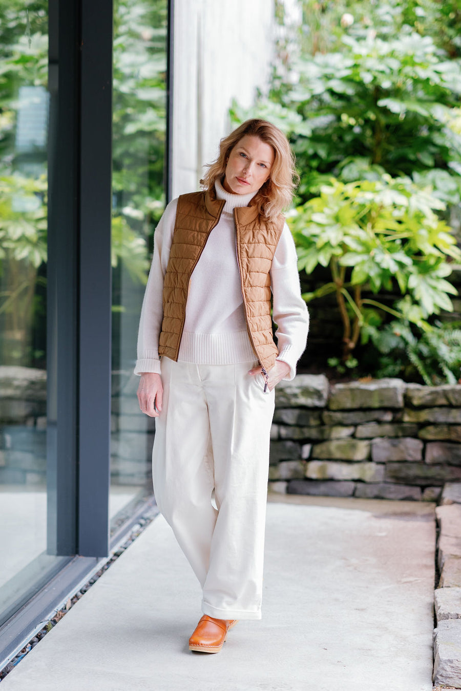 The Corduroy Pant in Winter White Organic Cotton