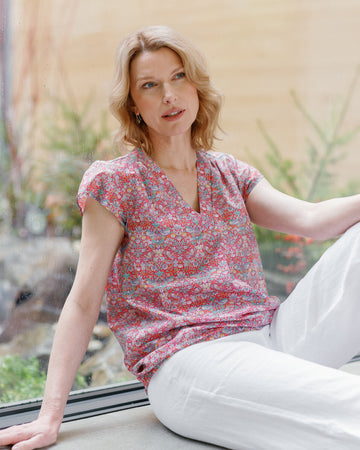 Short Sleeve Liberty Blouse