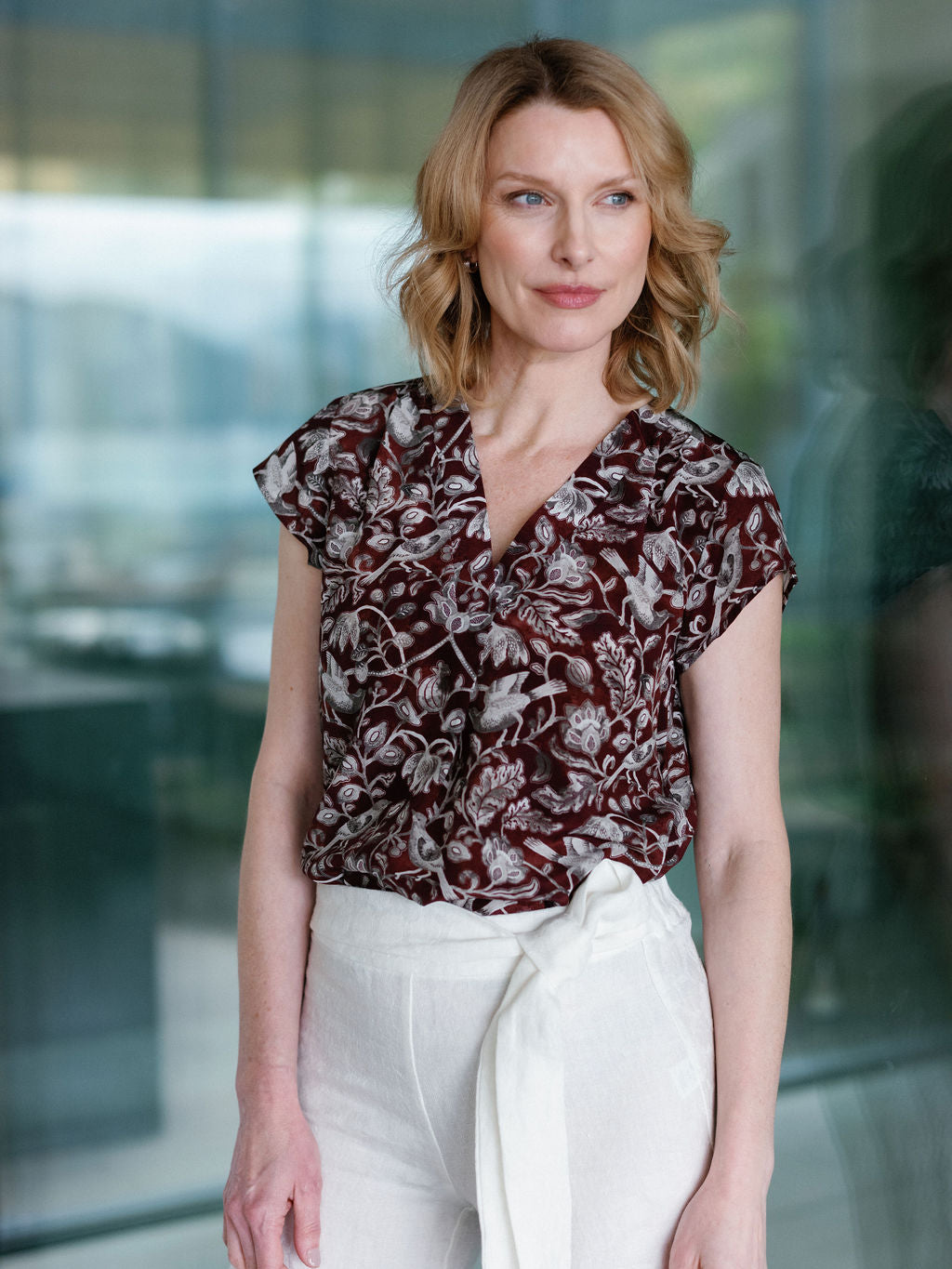 The Misty Mountain Silk Blouse