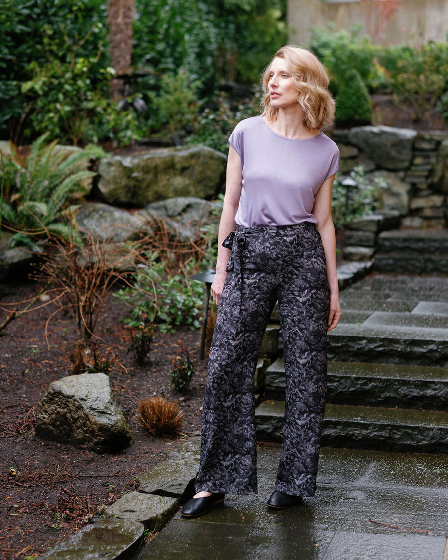 The Flora & Fauna Silk Palazzo Pant
