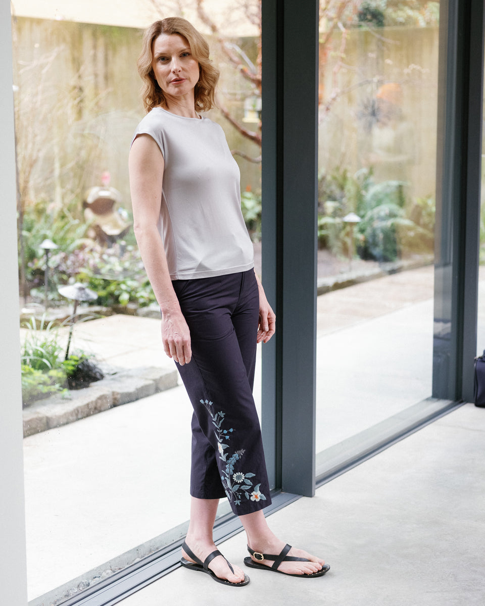 The Creston Crop Pant in Organic Cotton