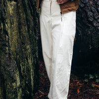 The Corduroy Pant in Winter White Organic Cotton