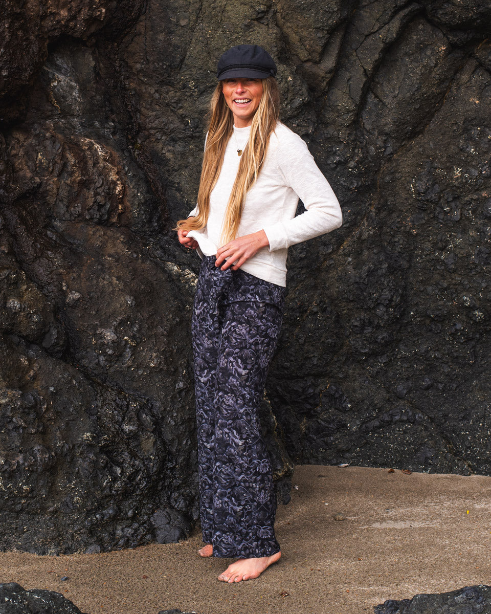 The Flora & Fauna Silk Palazzo Pant