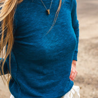 The Intertidal Zone Sweater in Organic Cotton - Blue sold out